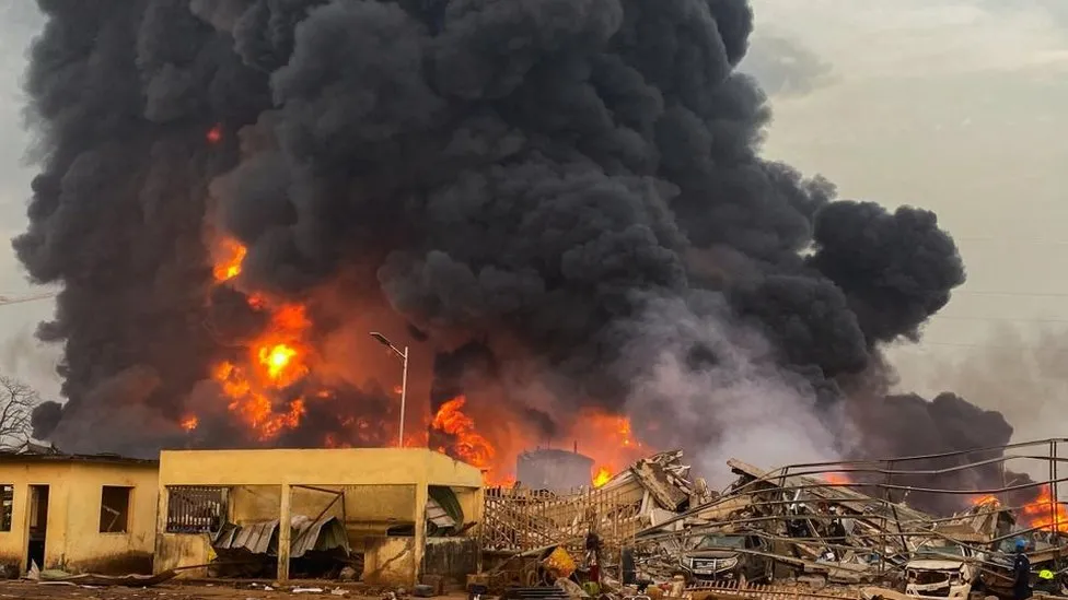 Massive Explosion at Conakry's Main Oil Terminal Claims Eight Lives - Vimarsana News