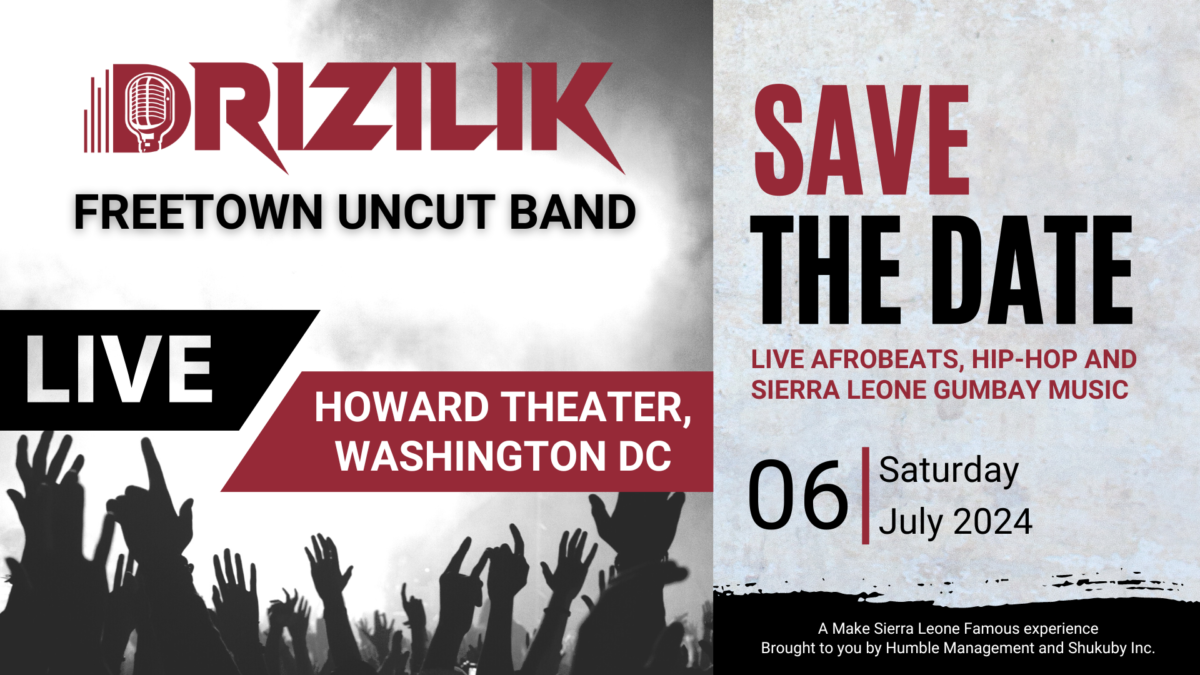 Drizilik Will Be Live in Concert at Howard Theater on July 6, 2024 - Vimarsana News