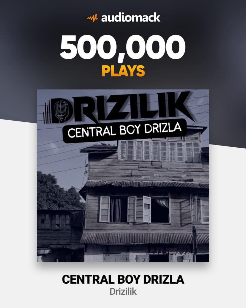 Drizilik's 'Central Boy' mixtape hits 500 thousand streams on Audiomack - Vimarsana News
