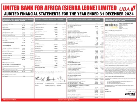 Samoura leads UBA Sierra Leone to Record Profit Growth in 2024