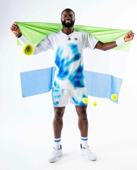 Frances Tiafoe Repping His Custom-made ATP Open Outfit By Lululemon