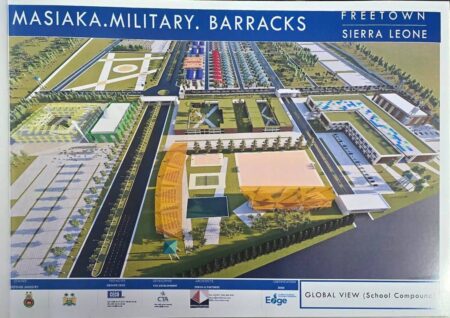  A 3D image of the proposed Masiaka Military Barracks
