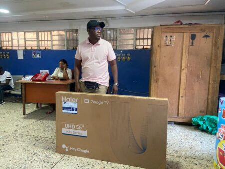 James Collins, Winner of 55 Inches Smart Google TV