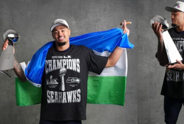 Sierra Leonean-American NFL player, Jaxon Smith-Njigba of the Seattle Seahawks has won Super Bowl LXI. In addition to winning the Lombardi trophy, he's the NFL Offensive Player of the Year 2025. 