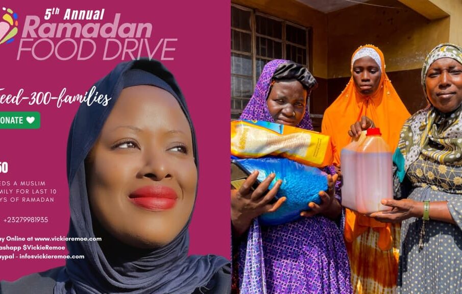 The Ramadan Food Drive is back to give Sierra Leoneans in the diaspora and in Freetown a chance to support needy families. Now in its fifth year, the online fundraising campaign aims to feed 300 families across the nation's capital during the last 10 days of the Muslim holy month.