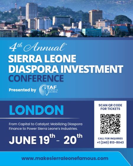 UK and EU Residents and Investors Invited to Register for  Sierra Leone Diaspora Investment Conference 2026 in London
