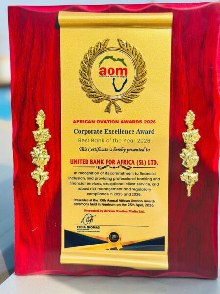 UBA Sierra Leone Shines With Double Victory at the 10th African Ovation Awards