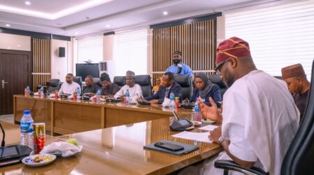 NIPOST's executives at the deliberations meeting 