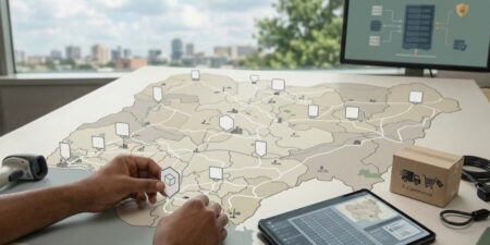 A map illustrating how the process would look like 