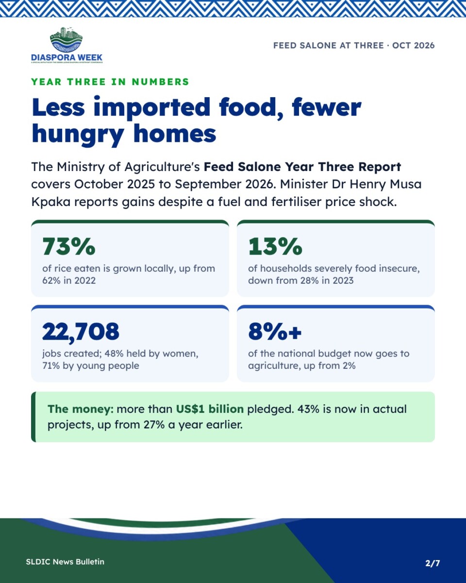 Feed Salone year three in numbers
