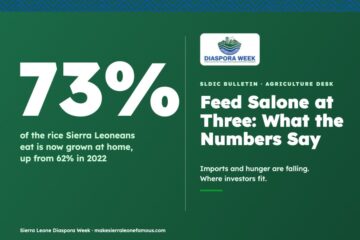 Feed Salone at Three: 73% of the rice Sierra Leoneans eat is now grown at home