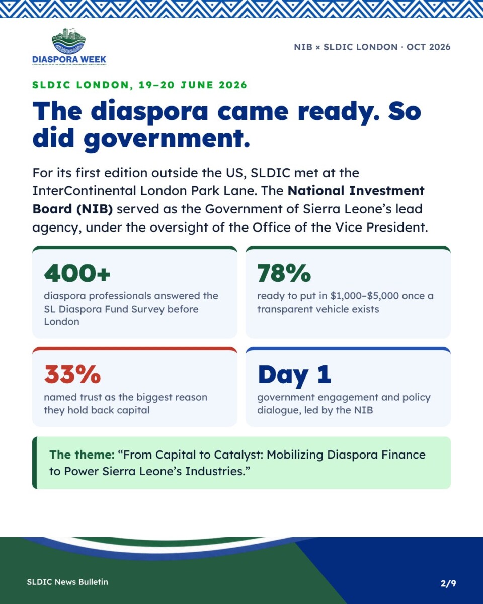 SLDIC London in numbers: the diaspora came ready, and so did government