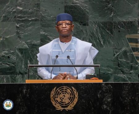 President Bio on the UNGA81 podium