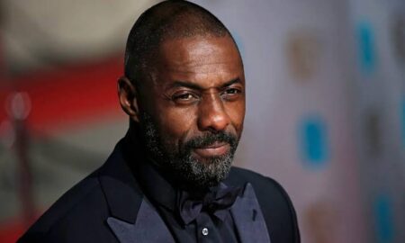 Idris Elba Posed with a visionary look