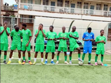 Sierra Leone U-15 before kick off against Turkey