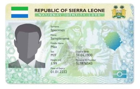 NCRA sample National Identity Card