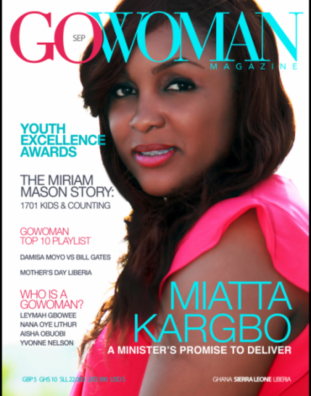 GoWoman Cover Miatta Kargbo Minister of Health Sierra Leone
