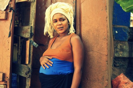 Hawa Jah, pictured here is pregnant for the first time. 