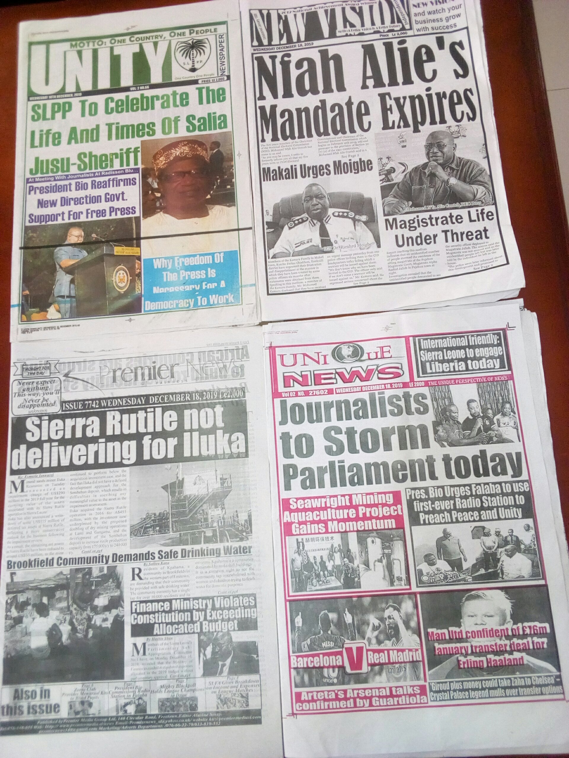 Today's Sierra Leone Print news Roundup; President opens First Radio in ...